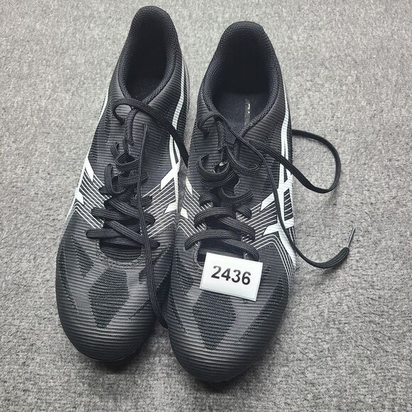 ASICS Hyper MD 7 Track Shoes Mens Size 9 Black White Spikes G502J Isaiah 41:10 - Picture 9 of 11